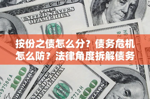 武汉按份之债怎么分？债务危机怎么防？法律角度拆解债务分配与风险自保指南