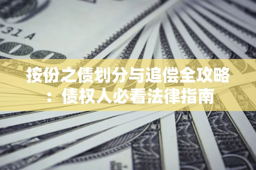 武汉按份之债划分与追偿全攻略：债权人必看法律指南