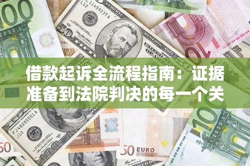 武汉借款起诉全流程指南：证据准备到法院判决的每一个关键步骤