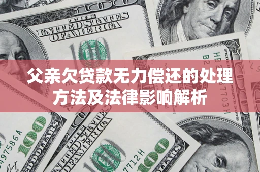 武汉父亲欠贷款无力偿还的处理方法及法律影响解析