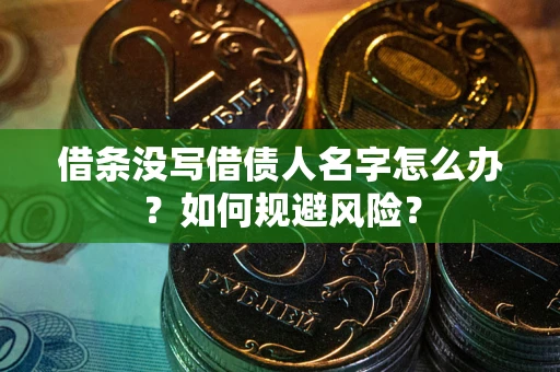 武汉借条没写借债人名字怎么办？如何规避风险？
