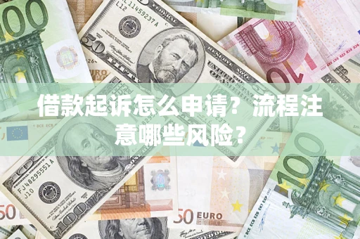 武汉借款起诉怎么申请？流程注意哪些风险？