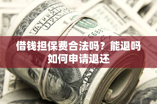 武汉借钱担保费合法吗？能退吗如何申请退还